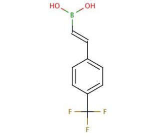 trans-2-[4-(Trifluoromethyl)phenyl]vinylboronic acid (CAS 352525-91-8) - chemical structure image