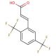 trans-2,5-Bis(trifluoromethyl)cinnamic acid (CAS 312619-48-0) - chemical structure image