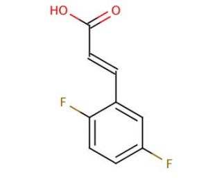 trans-2,5-Difluorocinnamic acid (CAS 112898-33-6) - chemical structure image