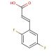 trans-2,5-Difluorocinnamic acid (CAS 112898-33-6) - chemical structure image