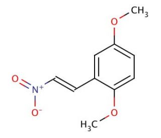 trans-2,5-Dimethoxy-&beta;-nitrostyrene (CAS 40276-11-7) - chemical structure image