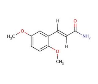 trans-2,5-Dimethoxycinnamamide (CAS 849061-96-7) - chemical structure image