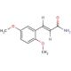 trans-2,5-Dimethoxycinnamamide (CAS 849061-96-7) - chemical structure image
