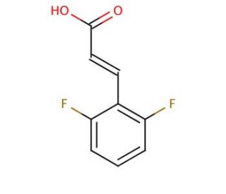 trans-2,6-Difluorocinnamic acid (CAS 102082-89-3) - chemical structure image