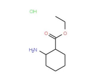 trans-2-Amino-cyclohexanecarboxylic acid ethyl ester hydrochloride (CAS 28250-14-8) - chemical structure image
