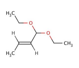trans-2-Butenal diethyl acetal (CAS 63511-92-2) - chemical structure image