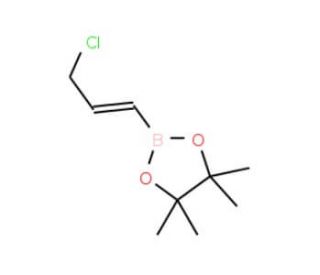trans-2-Chloromethylvinylboronic acid pinacol ester (CAS 873077-21-5) - chemical structure image