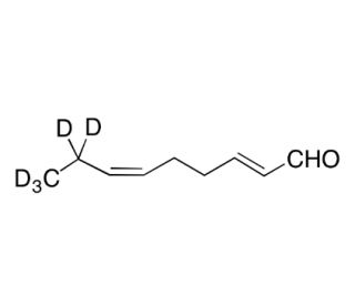 trans-2,cis-6-Nonadienal-D5 (CAS 557-48-2) - chemical structure image