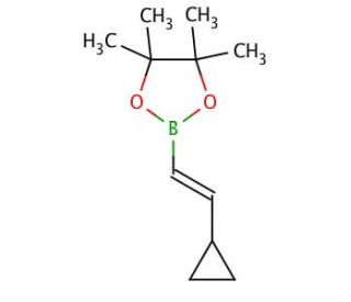 (trans)-2-Cyclopropylvinylboronic acid pinacol ester (CAS 849061-99-0) - chemical structure image