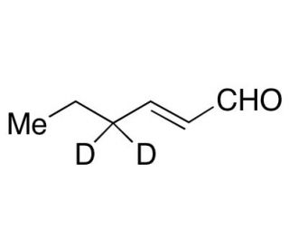 trans-2-Hexenal-D2 (CAS 164791-70-2 (unlabeled)) - chemical structure image