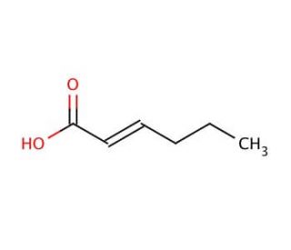 trans-2-Hexenoic acid (CAS 13419-69-7) - chemical structure image