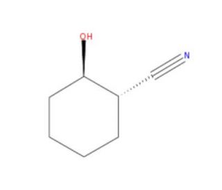 trans-2-Hydroxy-cyclohexanecarbonitrile (CAS 63301-31-5) - chemical structure image