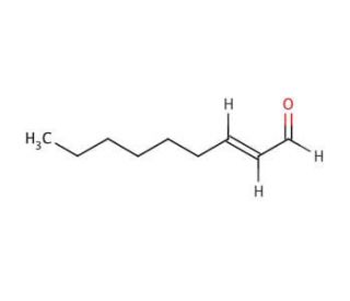 trans-2-Nonenal (CAS 18829-56-6) - chemical structure image