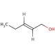 trans-2-Penten-1-ol 的分子结构, CAS编号: 1576-96-1 trans-2-Penten-1-ol (CAS 1576-96-1) - chemical structure image