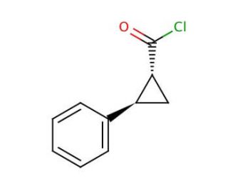 trans-2-Phenyl-1-cyclopropanecarbonyl chloride (CAS 939-87-7) - chemical structure image
