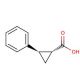 trans-2-Phenylcyclopropane-1-carboxylic acid (CAS 939-90-2) - chemical structure image