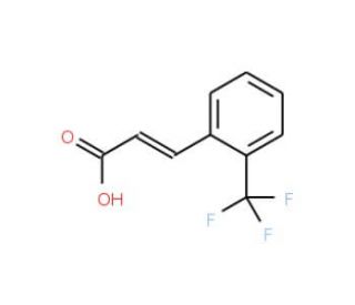 trans-2-(Trifluoromethyl)cinnamic acid (CAS 98386-81-3) - chemical structure image