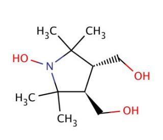 trans-3,4-Bis(hydroxymethyl)-2,2,5,5-tetramethylpyrrolidin-1-yloxyl (CAS 229621-07-2) - chemical structure image