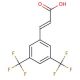 trans-3,5-Bis(trifluoromethyl)cinnamic acid (CAS 155814-20-3) - chemical structure image