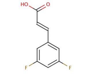 trans-3,5-Difluorocinnamic acid (CAS 147700-58-1) - chemical structure image