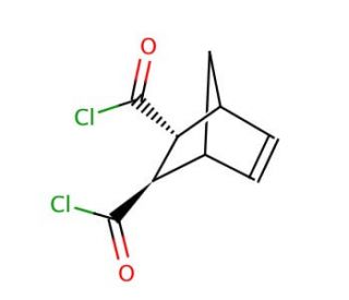 trans-3,6-Endomethylene-1,2,3,6-tetrahydrophthaloyl chloride (CAS 4582-21-2) - chemical structure image