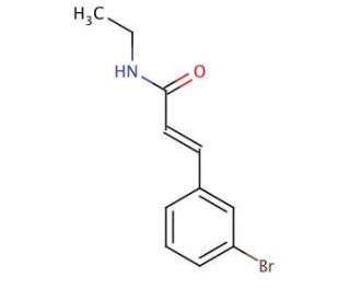 trans-3-Bromo-N-ethylcinnamamide (CAS 58473-74-8) - chemical structure image