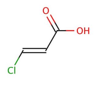 trans-3-Chloroacrylic acid (CAS 2345-61-1) - chemical structure image