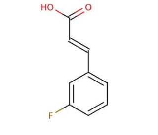 trans-3-Fluorocinnamic acid (CAS 20595-30-6) - chemical structure image