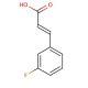 trans-3-Fluorocinnamic acid (CAS 20595-30-6) - chemical structure image