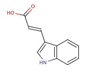 trans-3-Indoleacrylic acid (CAS 29953-71-7) - chemical structure image