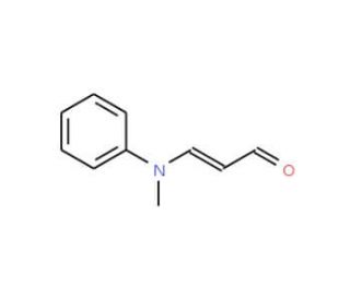 trans 3-(N-Methylanilino)acrolein (CAS 34900-01-1) - chemical structure image
