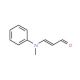 trans 3-(N-Methylanilino)acrolein (CAS 34900-01-1) - chemical structure image