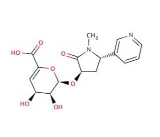trans-3&prime;-Hydroxy Cotinine-O-(4-deoxy-4,5-didehydro)-&beta;-D-glucuronide - chemical structure image