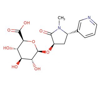 1-O-(trans-3-Hydroxycotinine)-b-D-glucuronide ammonium (CAS 132929-88-5) - chemical structure image