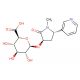 1-O-(trans-3-Hydroxycotinine)-b-D-glucuronide ammonium (CAS 132929-88-5) - chemical structure image