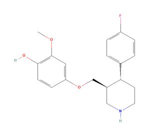 (&minus;)-trans-4-[4-(4&prime;-Fluorophenyl)-3-piperidinylmethoxy]-2-methoxyphenol(Paroxetine metabolite) (CAS 112058-90-9) - chemical st