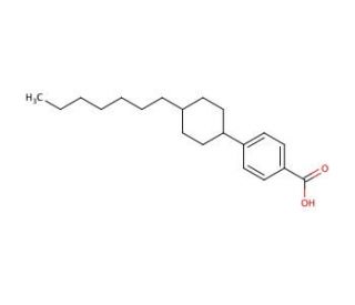 trans-4-(4-n-Heptylcyclohexyl)benzoic acid - chemical structure image