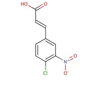 trans-4-Chloro-3-nitrocinnamic acid (CAS 20797-48-2) - chemical structure image