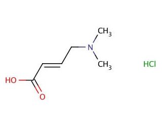 trans 4-Dimethylaminocrotonic acid hydrochloride - chemical structure image 