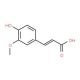 trans-4-Hydroxy-3-methoxycinnamic acid (CAS 537-98-4) - chemical structure image