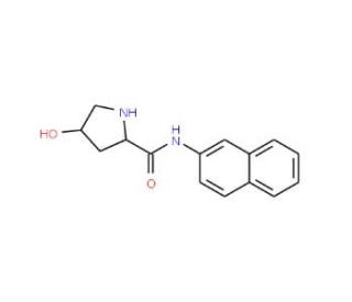trans 4-Hydroxy-L-proline &beta;-Naphthylamide (CAS 3326-64-5) - chemical structure image