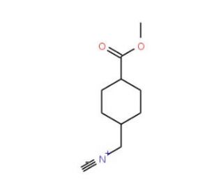 trans-4-(Isocyanomethyl)cyclohexane carboxylic acid methyl ester (CAS 730964-84-8) - chemical structure image