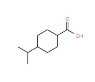 trans 4-Isopropylcyclohexanecarboxylic acid (CAS 7077-05-6) - chemical structure image