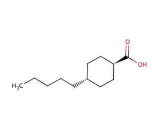 trans-4-Pentylcyclohexanecarboxylic acid (CAS 38289-29-1) - chemical structure image