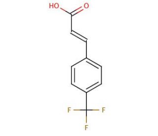 trans-4-(Trifluoromethyl)cinnamic acid (CAS 16642-92-5) - chemical structure image