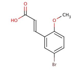 trans-5-Bromo-2-methoxycinnamic acid (CAS 40803-53-0) - chemical structure image