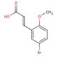 trans-5-Bromo-2-methoxycinnamic acid (CAS 40803-53-0) - chemical structure image