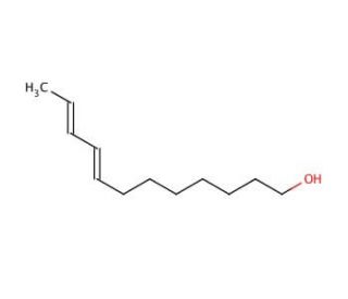 trans-8, trans-10-Dodecadienol (CAS 33956-49-9) - chemical structure image