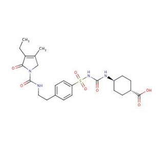 trans-Carboxy Glimepiride (CAS 127554-90-9) - chemical structure image