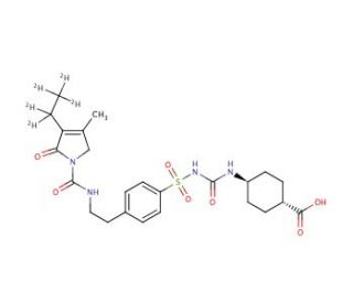 trans-Carboxy Glimepiride-d5 (CAS 127554-90-9 (unlabeled)) - chemical structure image